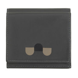 Итальянский кожаный кошелек DuDu серии Flavio | антрацитовый - Dudubags фото 2