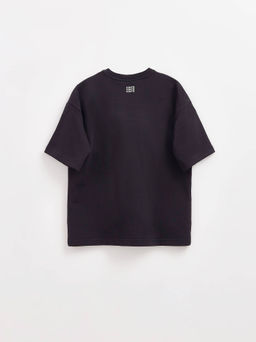 CONTE Удлиненная футболка из футера c вышивкой New chance LD 2727 black