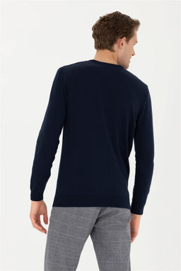 Мужской темно-синий базовый свитер - U.s. polo assn фото 5