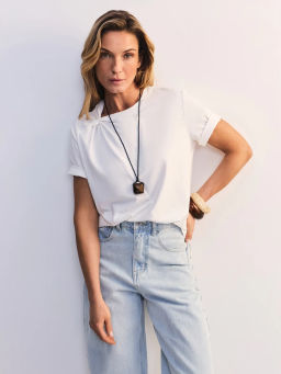 Футболка прямого кроя с узлом ZR2605023420-2 / Zarina