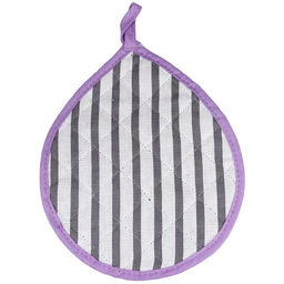 Кухонный комплект Лайн-3: прихватка-варежка 15х30см + прихватка 20х25см форма Капелька, рогожка 171г/м2, хлопок 100%, наполнитель - ватин 280г/м2, на пластмассовом подвесе, Домашняя мода (Россия)  фото 3