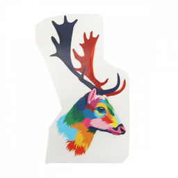 Термотрансфер арт.TBY.1337 Олень 17,8х20см, уп.10шт