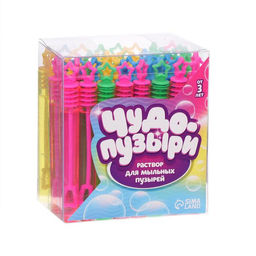 Цена за 48 шт. Мыльные пузыри нелопающиеся Звёздочки МИКС - Funny toys фото 2