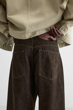 ANIMAL PRINT BAGGY FIT TROUSERS - Zara фото 5