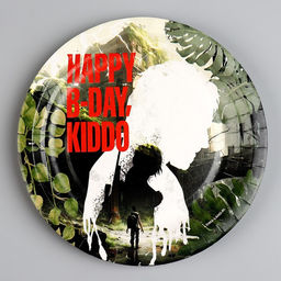 Цена за 10 шт. Тарелка бумажная Happy Birthday, игра, 18 см - Страна карнавалия фото 5