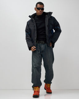 Горнолыжная куртка мужская зимняя темно-синего цвета 7617TS - Mtforce фото 19