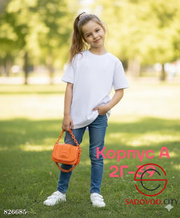 Футболка детская однотонная