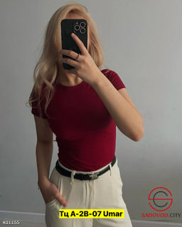 Футболка женская однотонная