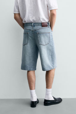 BERMUDA DENIM LOOSE FIT / Azul medio - Zara фото 3