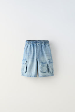 DENIM WORKER BERMUDA SHORTS