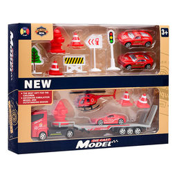 Набор транспорта "Пожарные машины" в коробке