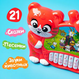 Музыкальная игрушка-пианино Забавный малыш, ионика, 4 режима игры, работает от батареек - Zabiaka фото 2