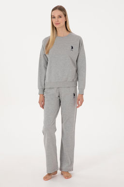 Kad_n Gri Melanj Pijama Tak_m_ - U.s. polo assn фото 4