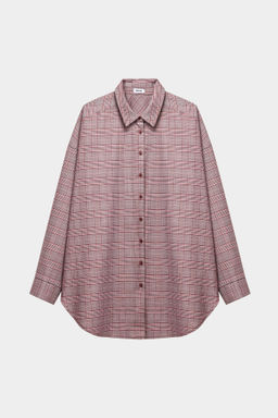 Рубашка оверсайз в клетку - Mollis фото 5