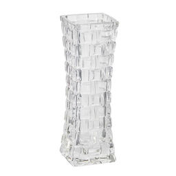 Ваза «Геометрия», клетка, 17.5×5.5 см, стекло, прозрачная