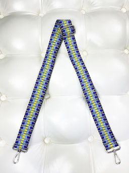LACCOMA ремень 1000-22-4-зиг заг синий желтый полиэстр