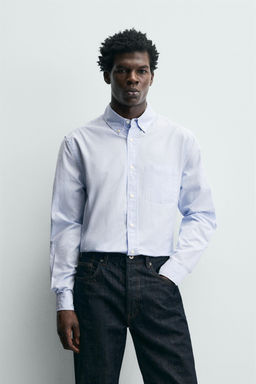 TEXTURED OXFORD SHIRT - Zara фото 2