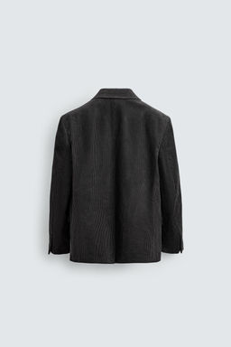 DOUBLE-BREASTED CORDUROY BLAZER - Zara фото 8