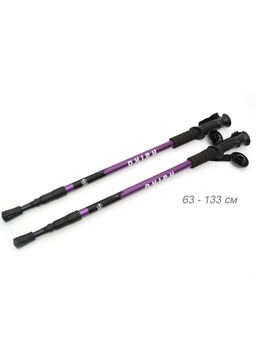 Палки для скандинавской ходьбы / C-101 /уп 5/30/сиреневые - Галеонтрейд фото 2