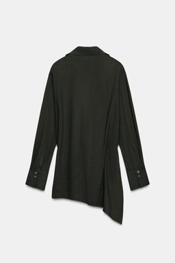 ZW COLLECTION ASYMMETRIC WOOL BLEND SURPLICE TOP