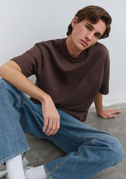 Mavi Patch Logo Kahverengi Tisort