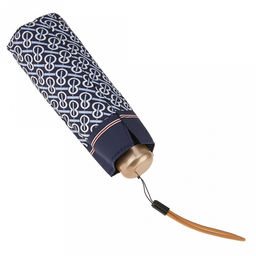 Зонт-мини механический Орнамент ткань эпонж (полиэстер) + черное УФ-покрытие, 6 лучей, д/купола 90см, 5 сложений, 17см в сложенном виде, механизм против ветра, пластмассовая ручка, цвет синий, 225гр (Китай) - Домашняя Мода фото 8