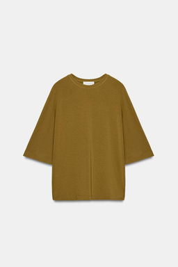 TOP MANGA MURCI?LAGO / Ocre - Zara фото 6