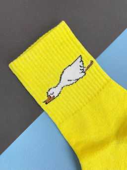 Носки Sleeping goose, жёлтый, мужские/женские р. 35-40