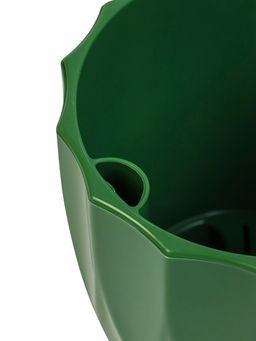 Кашпо для цветов Флюте, 1.9 л, d=16 см, h=14.5 см, пластик, цвет малахит - Simaland фото 2
