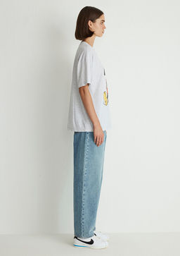 Mickey Mouse Bask?l? Gri Tisort - Mavi фото 5