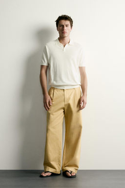 POLO PUNTO REGULAR FIT / Crudo