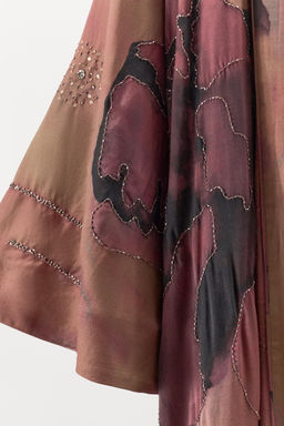 LIMITED EDITION BEADED PRINTED KIMONO - Zara фото 6