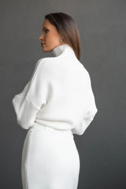 Вязаный костюм двойка КТв 821-1 Экрю - T.C.T фото 6