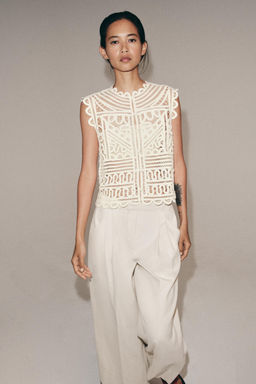 BLUSA CROCHET ZW COLLECTION / Crudo - Zara фото 2