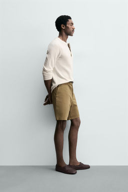 BERMUDA CHINO REGULAR FIT / Ocre - Zara фото 4