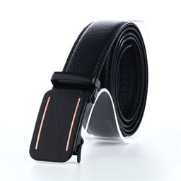 Ремень мужской, регулируемая длина, 120×3.5 см, пряжка автомат, чёрный