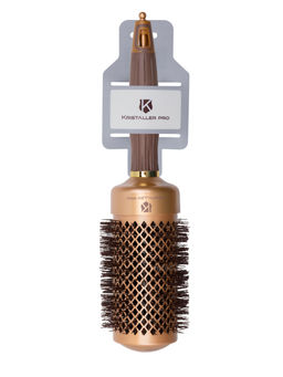 Kristaller Термобрашинг для укладки волос / Ceramic + Ionic TG-X16/53, 53 мм, коричневый