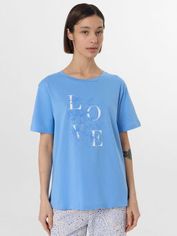 Комплект домашний женский синий - Mark formelle фото 3