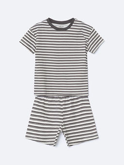 ?izgili Erkek Bebek ?ortlu Pijama Tak?m