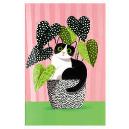 Блокнот, 120х185 мм, 32 л, арт. 74071 ДОМАШНИЙ КОТ / Блок - белый офсет 65 г/м?, клетка, мягкий пере