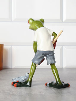 Фигурка Лягушка с шваброй 14 см / YX39016 /уп 24/ - Галеонтрейд фото 3