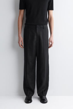PANTAL?N DE LINO RELAXED FIT STRAIGHT LEG - H&m фото 7