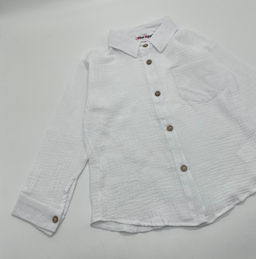 Детская рубашка из муслина GASTON, Белый - Caimano фото 4