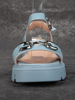 08-PEY182-5 LIGHT BLUE Босоножки женские (натуральная кожа)