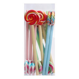 Цена за 12 шт. Ручка - прикол гелевая Calligrata Леденец, неавтоматическая, чёрные чернила, 0.38 мм, подарочная, МИКС  фото 5