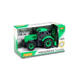 Экскаватор Прогресс инерционный (зелёный) (в коробке)