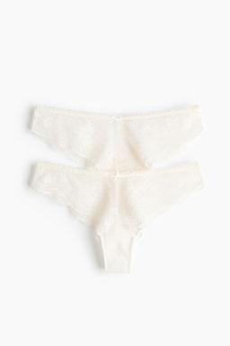 Pack de 2 bragas Brazilian de encaje