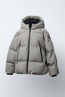 WATER-REPELLENT QUILTED COAT WITH ZIPS - Zara фото 2