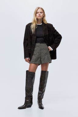 Pantal?n corto sastre de talle alto - H&m фото 3