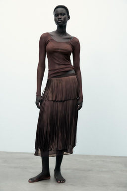 100% SILK T-SHIRT - Zara фото 8